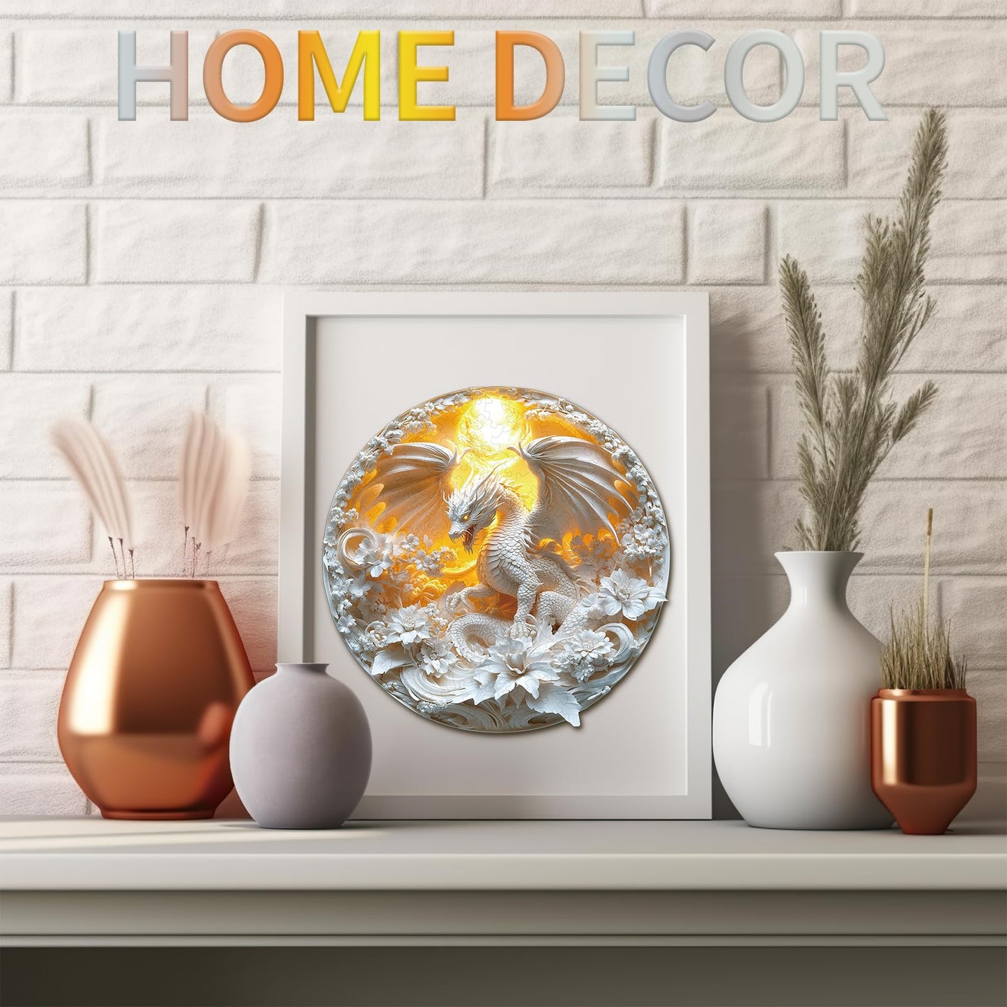 Fierce Dragon Wooden Jigsaw Puzzle