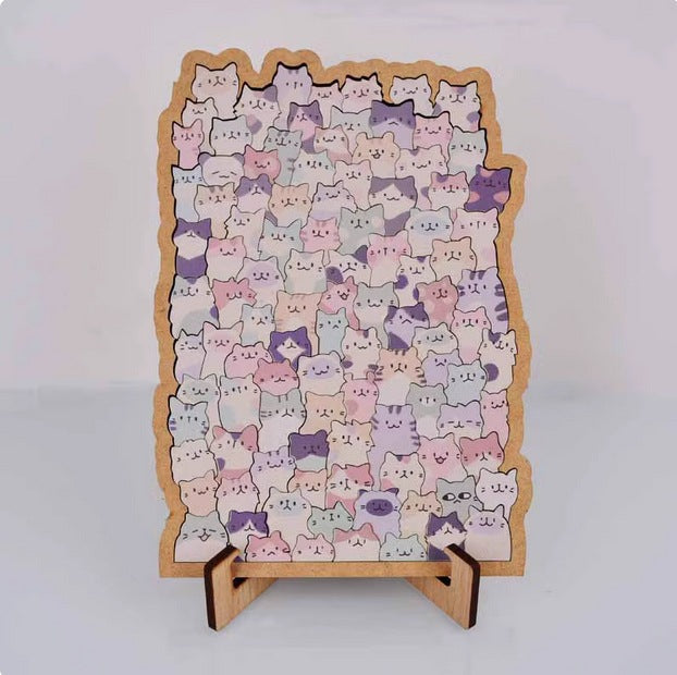 🐾Cat Shaped Tray Wooden Jigsaw Puzzle