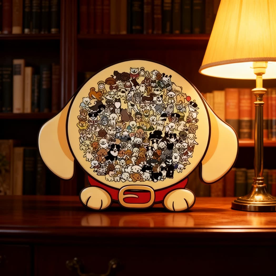 Colored Animals Tray Wooden Jigsaw Puzzle